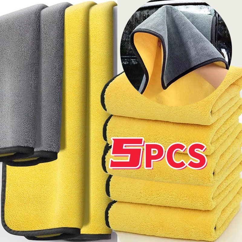 Microfiber Towel Detailing - 1/3/5PCS Ręcznik z mikrofibry Gruby miękki